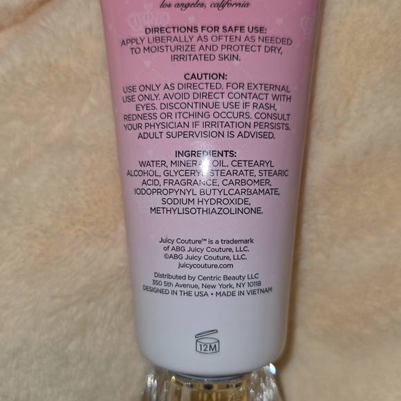 Juicy Couture Pink and White Hand Lotion - Picture 2 of 2